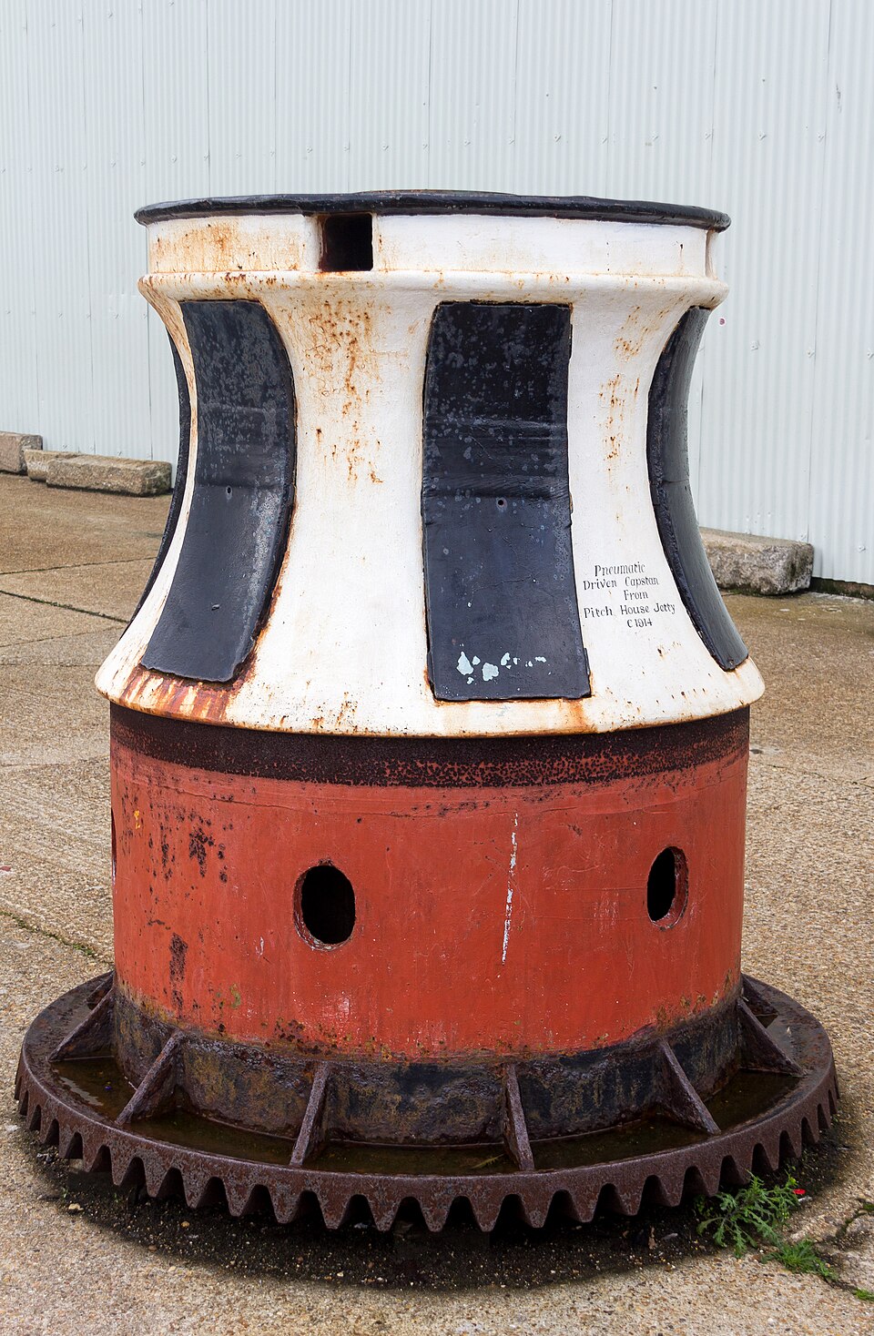 Historic capstan at Portsmouth Historic Dockyard